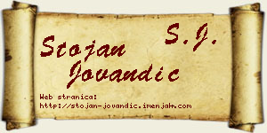 Stojan Jovandić vizit kartica